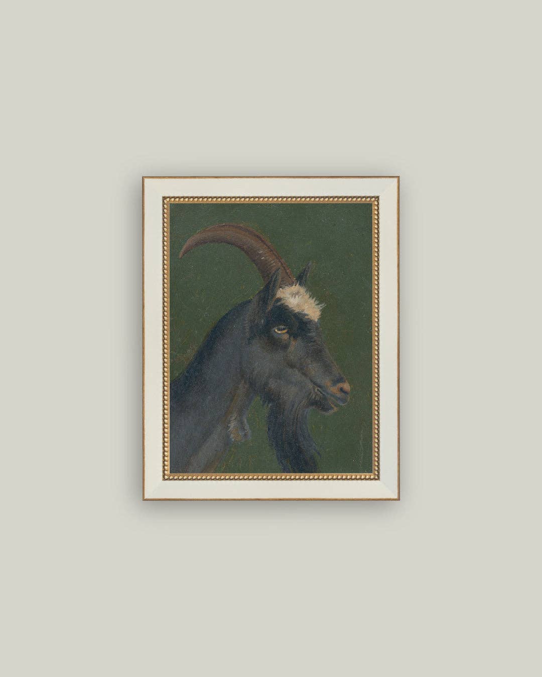 The Goat Framed Antique Art