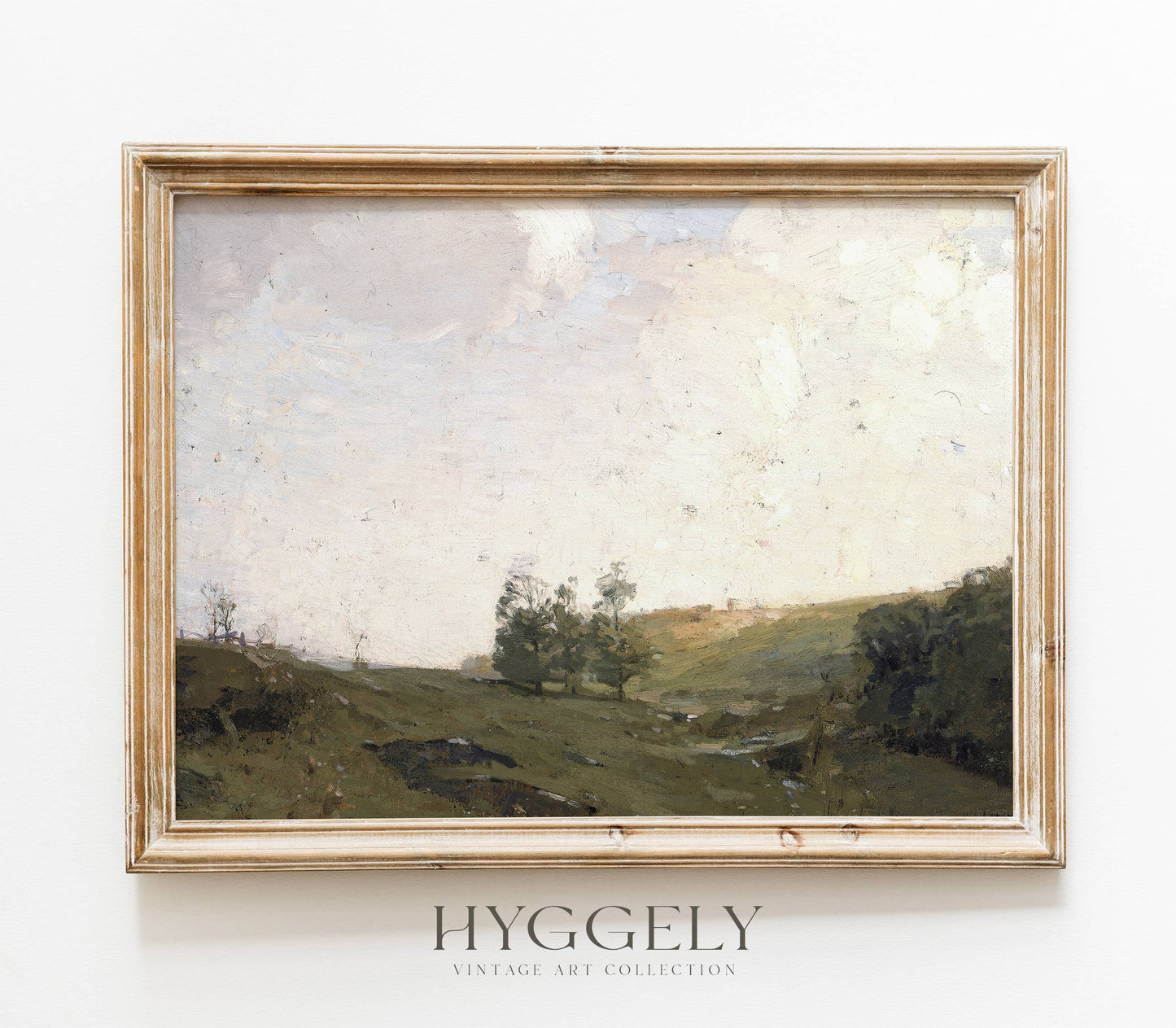 Landscape Vintage Painting | Sky Oil Painting Art Print