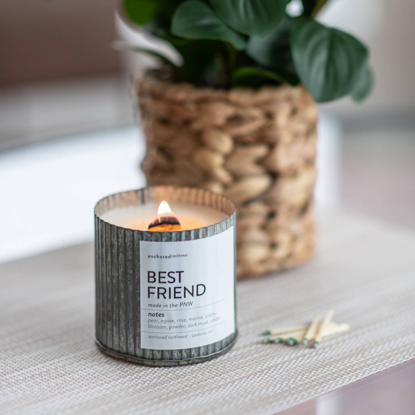 Fraser Fir Rustic Vintage Farmhouse Wood Wick Holiday Candle