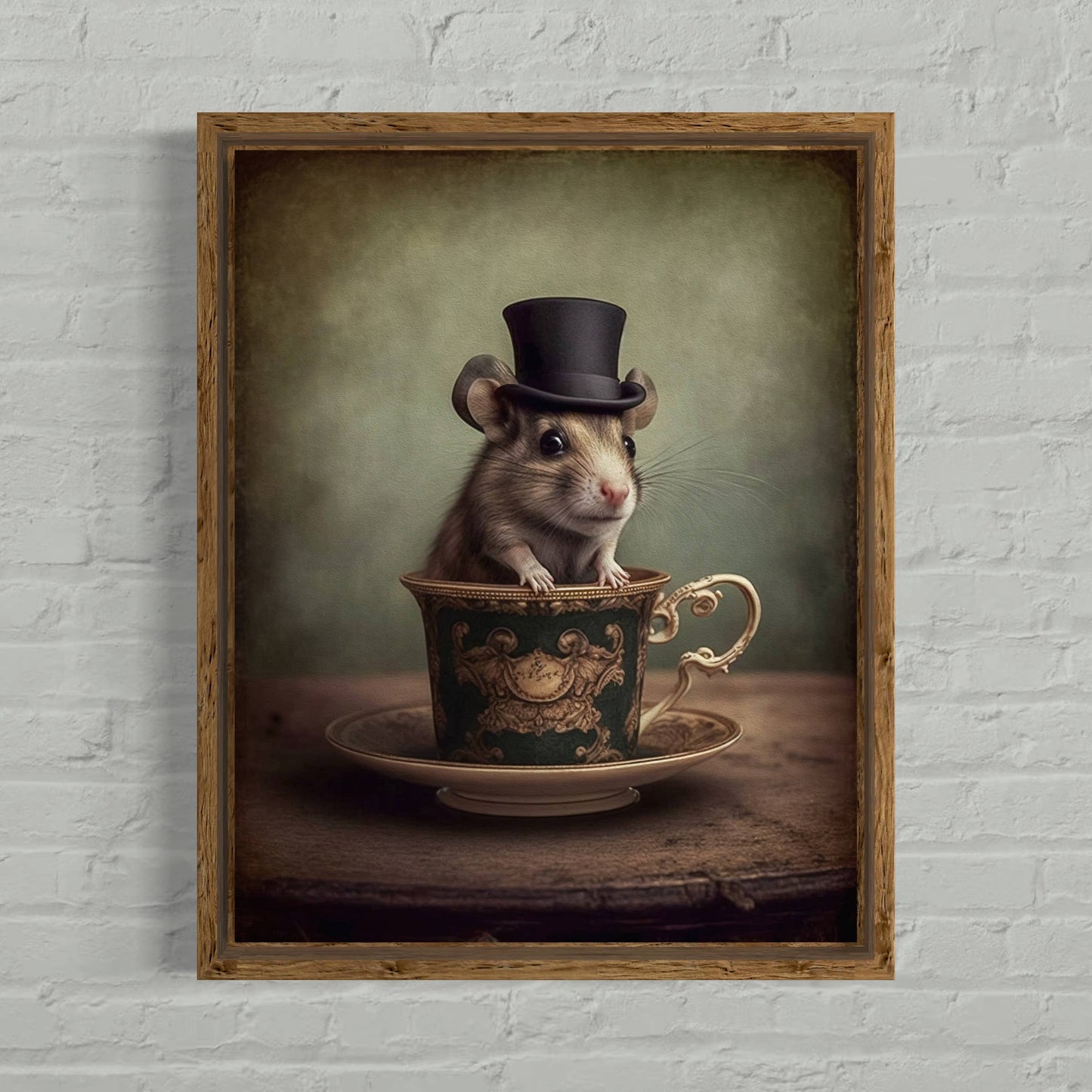 Mouse in A Tea Cup Wall Decor