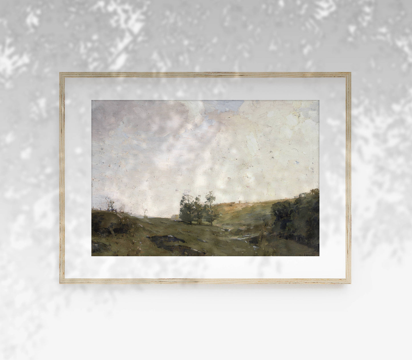 Landscape Vintage Painting | Sky Oil Painting Art Print