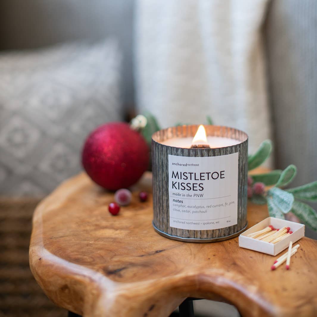 Fraser Fir Rustic Vintage Farmhouse Wood Wick Holiday Candle