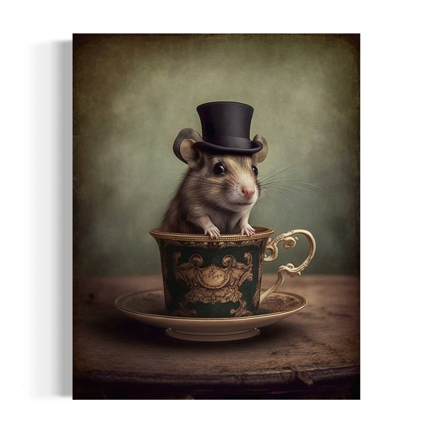 Mouse in A Tea Cup Wall Decor