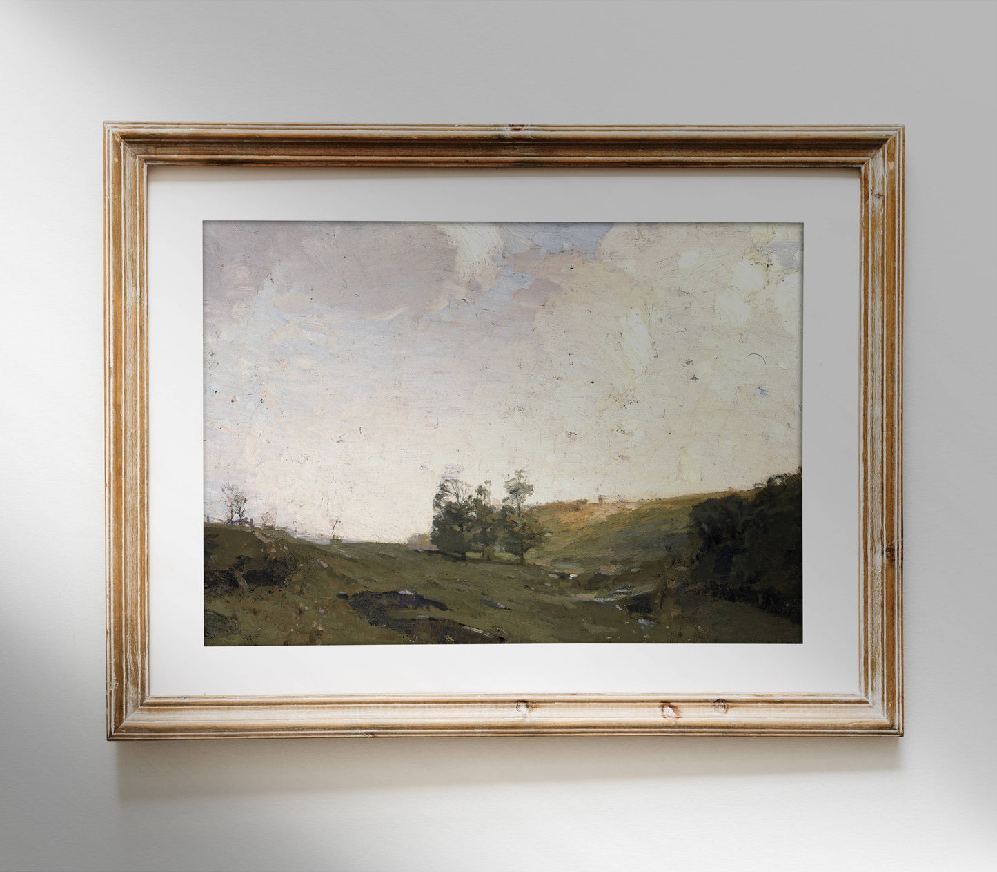 Landscape Vintage Painting | Sky Oil Painting Art Print
