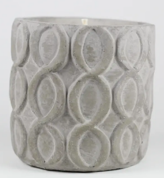 Gray Stone Decorative Soy Candle