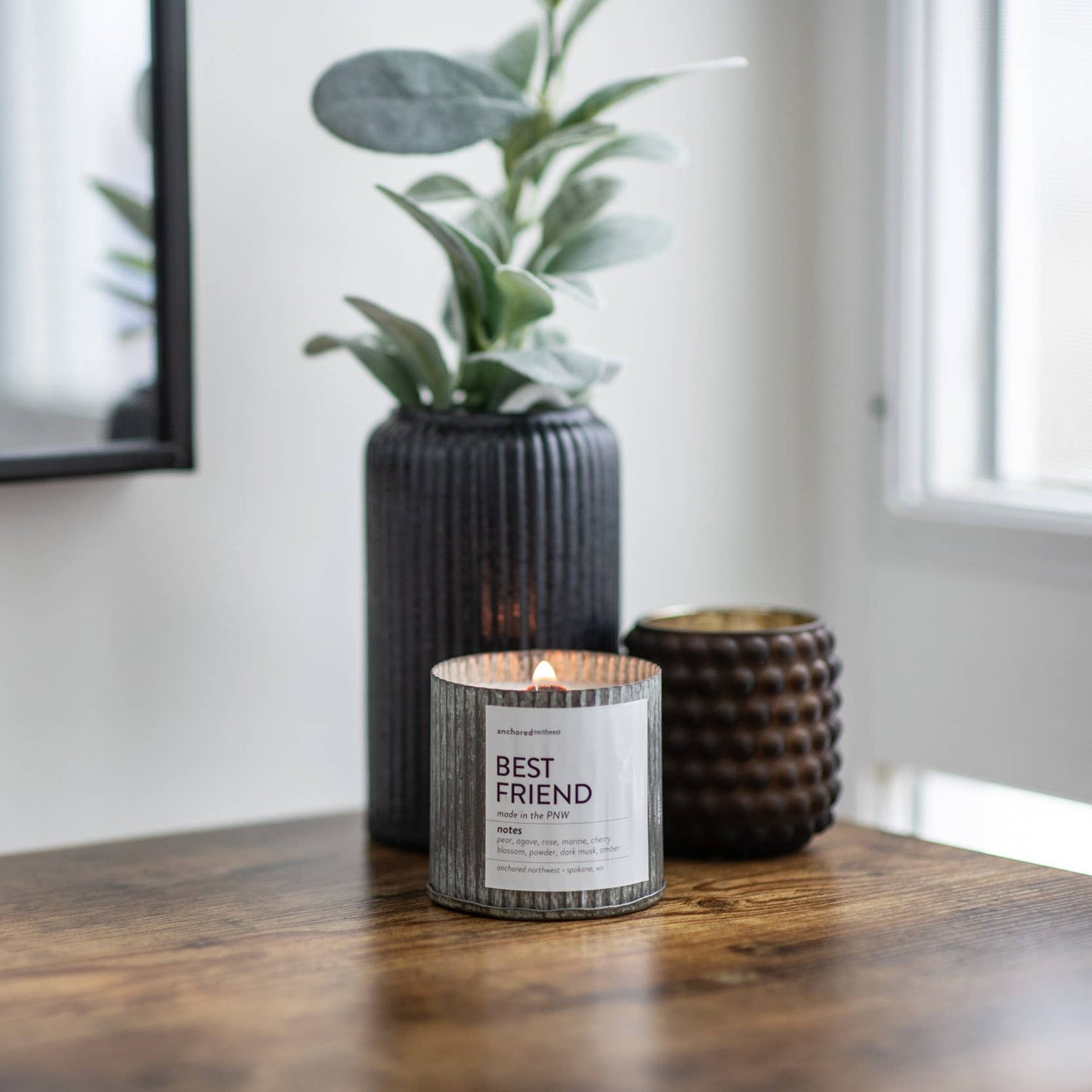 Fraser Fir Rustic Vintage Farmhouse Wood Wick Holiday Candle