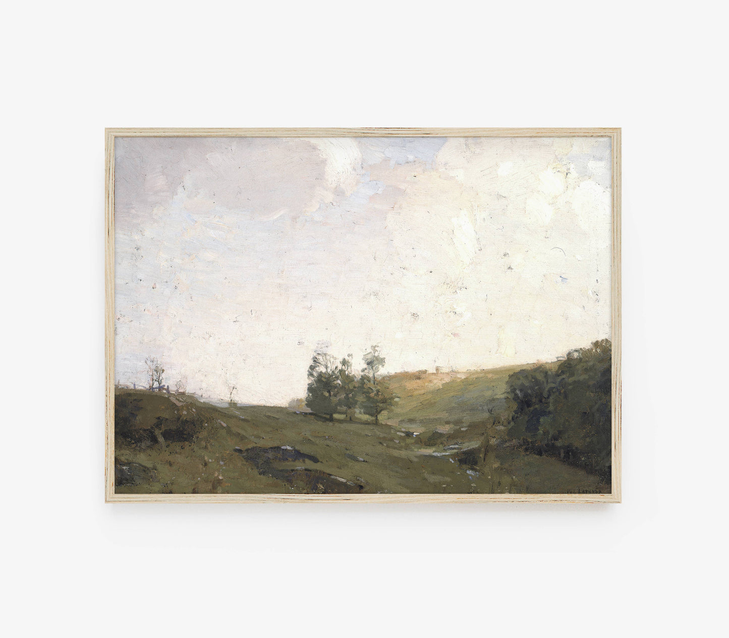 Landscape Vintage Painting | Sky Oil Painting Art Print