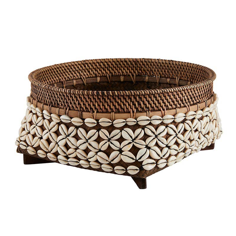 Rattan Cowrie Baskets