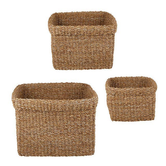 Square Woven Basket Set
