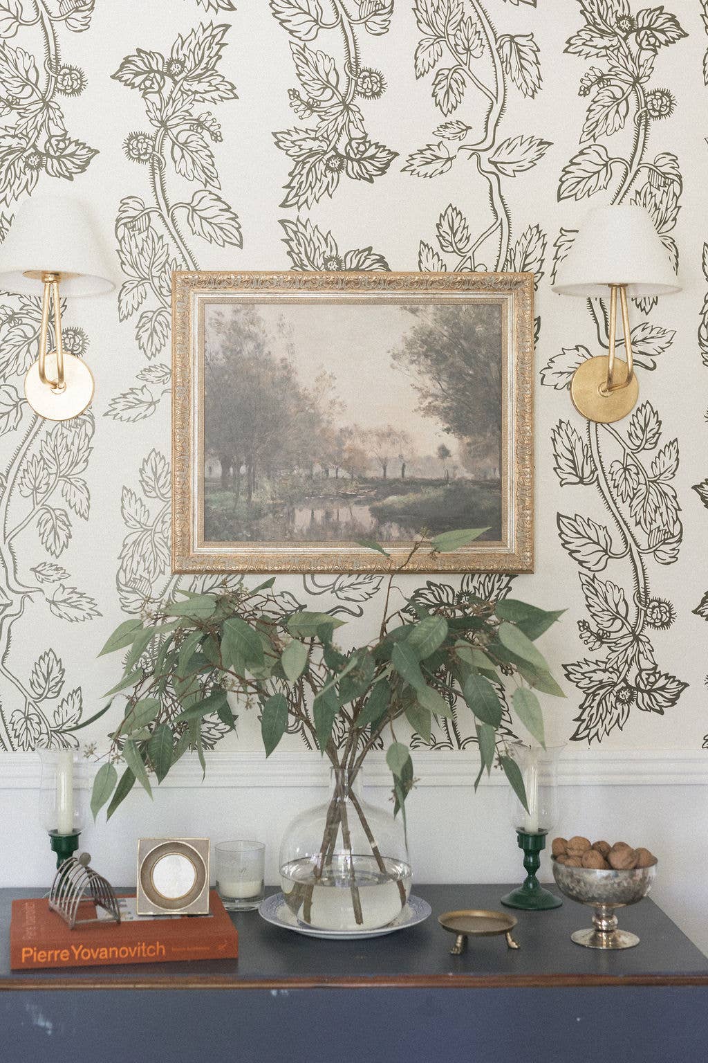 The Creek Framed Antique Art