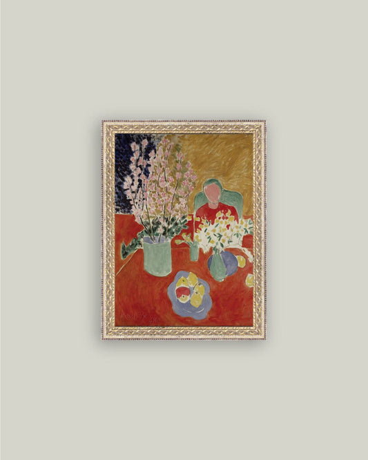 The Plum Blossoms Framed Antique Art