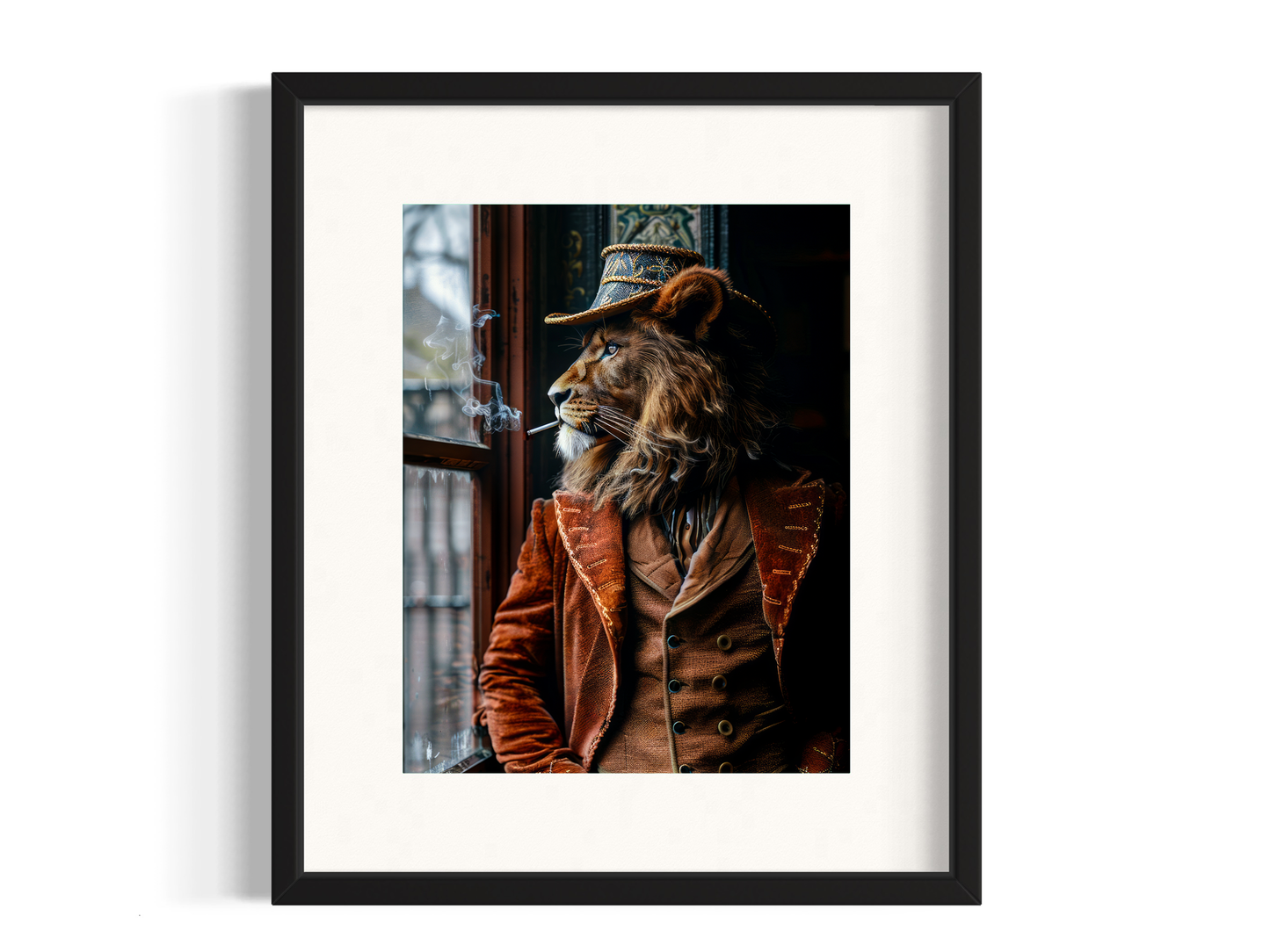 Dapper Lion Smoking Wall Decor