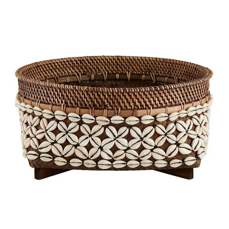 Rattan Cowrie Baskets