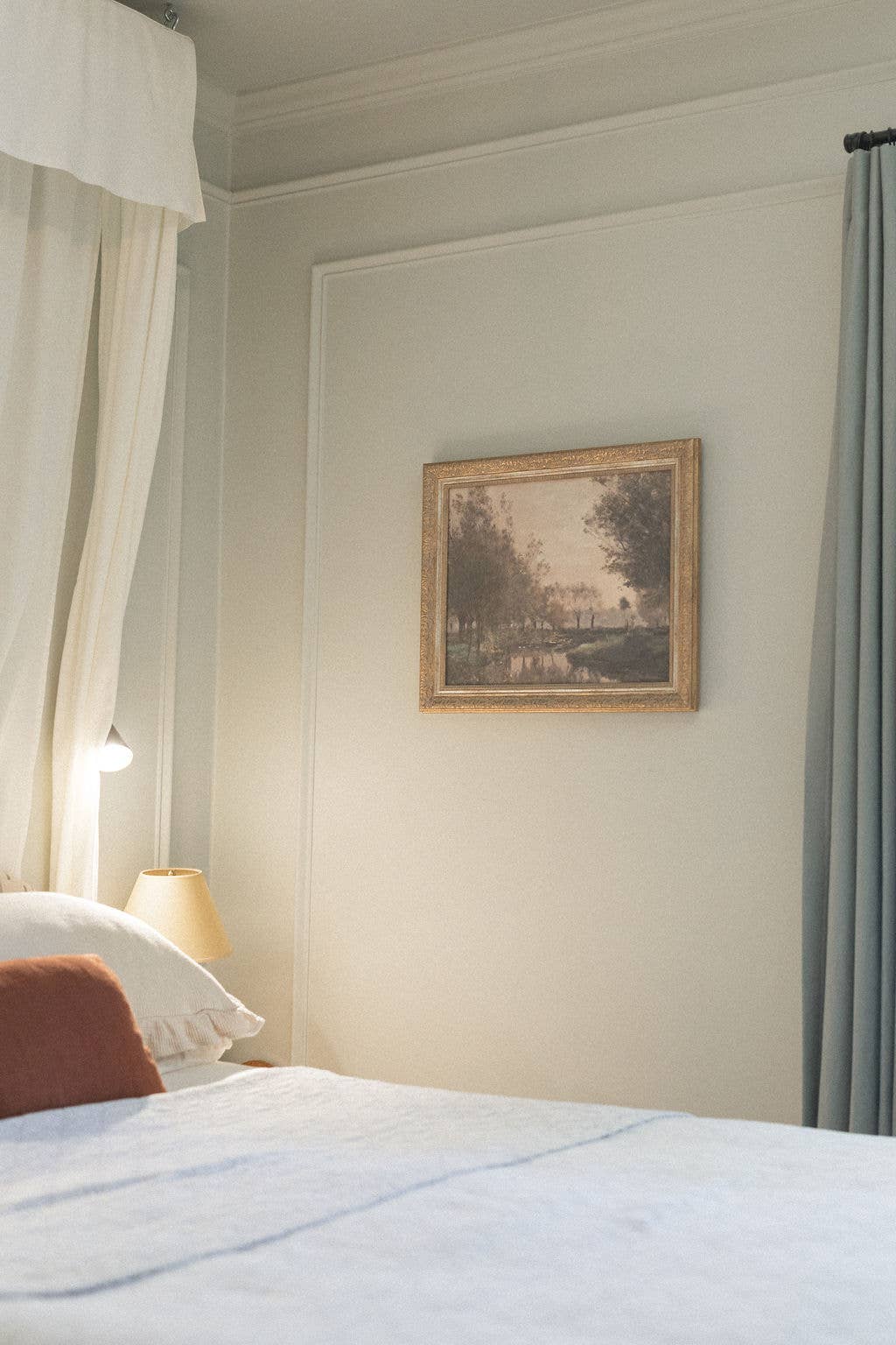 The Creek Framed Antique Art