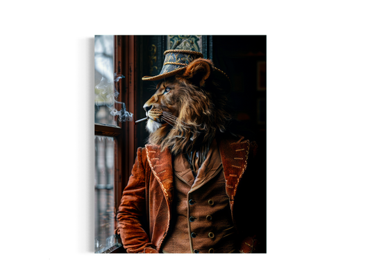 Dapper Lion Smoking Wall Decor