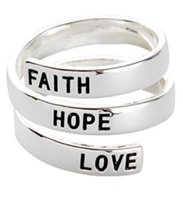 Kingdom Wrapped Ring Filled Display - Faith Love