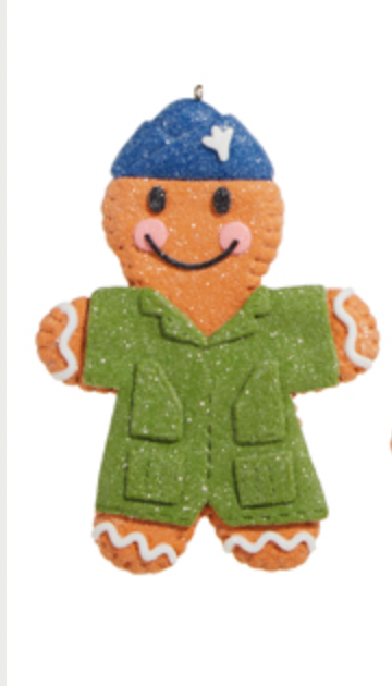 Military Gingerbread Ornament