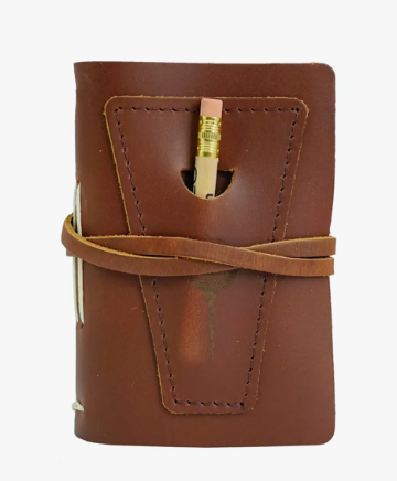 Leather Golf Log with Pocket