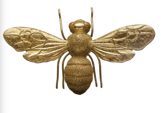 Resin Bee, Gold Finish
