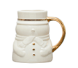 Snowman Mini Mug w/ Gold Electroplating