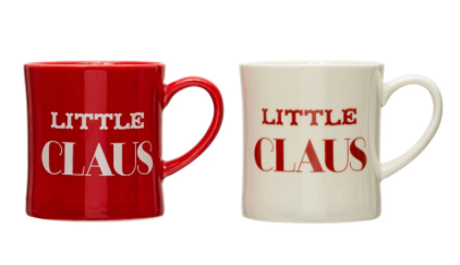 Mug "Little Claus", Red & White