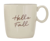 Mug with Fall Phrase, 4 Styles