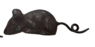 Metal Mouse, Distressed Rust Finish, 3 Styles