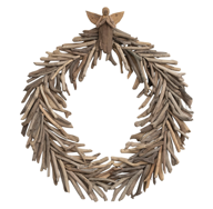 Handmade Driftwood Wreath w/ Angel (Each One Will Vary)