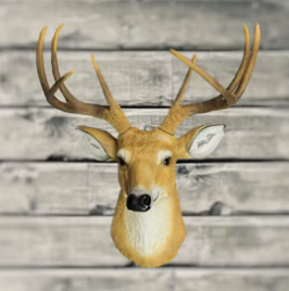 Resin Lifelike 8-Point Buck Deer Bust Wall Mounted Sculpture