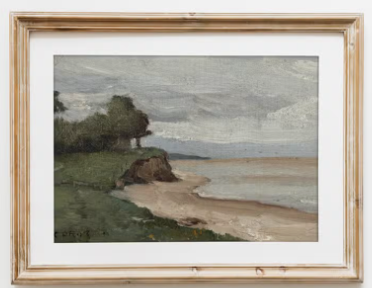 Vintage Landscape Coast Painting Art Print