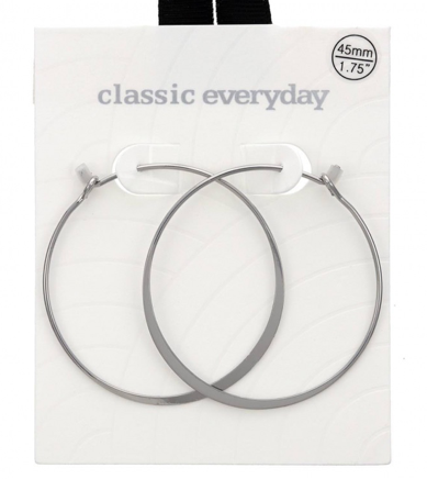 Flat Wire Brass Hoop Earring Set