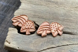Mini Copper Mushroom Post Earrings