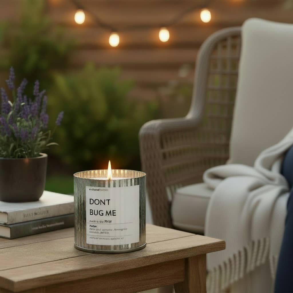 Sea Salt & Orchid Wood Wick Candle, Rustic Farmhouse Decor