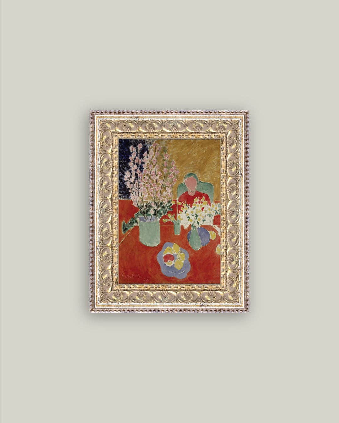 The Plum Blossoms Framed Antique Art