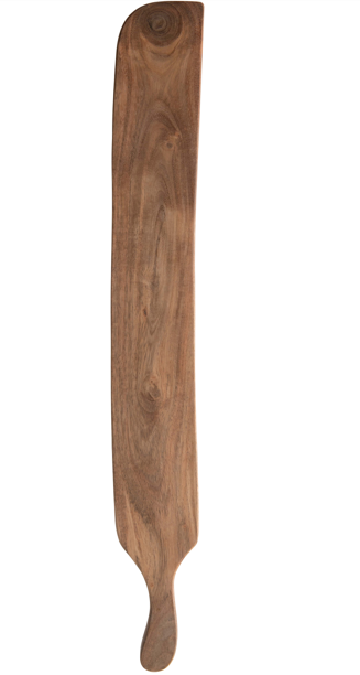 Long Acacia Wood Cheese/Cutting Board with Handle