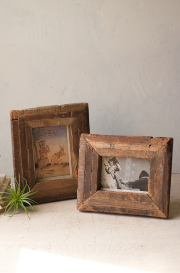 Recycled Wooden Photo Frames