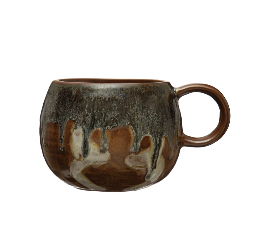 Stoneware Mug with Reactive Glaze