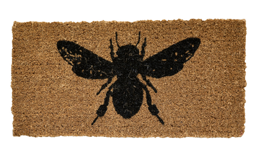 Coir Doormat with Bee
