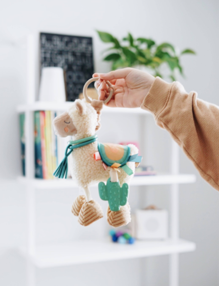 Itzy Friends Link & Love™ Llama Activity Plush + Teether Toy