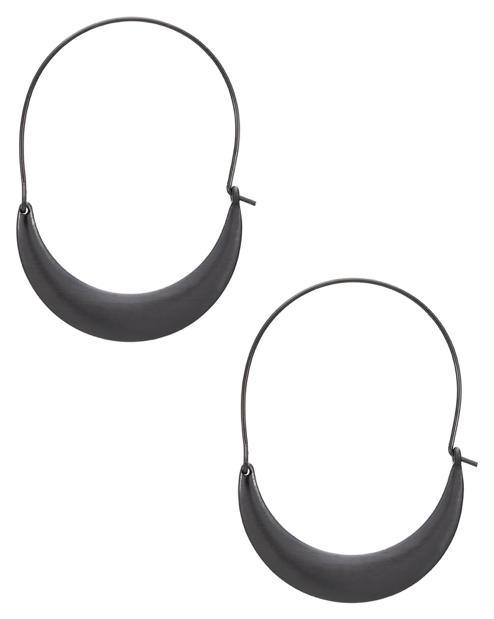 Metal Oval Hoops Earring Set