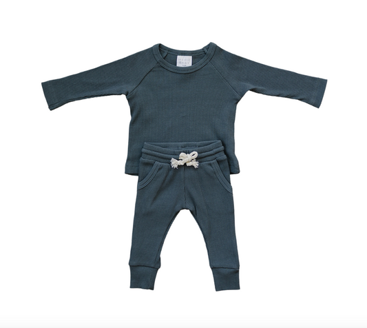 Organic Cotton Ribbed Pocket Set by Mebie Baby