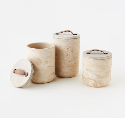 Natural Marbled Canister