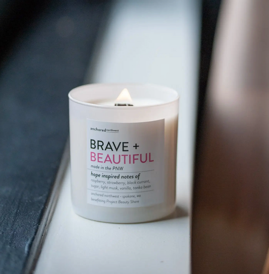ANW Brave & Beautiful Wood Wick Charity Candle