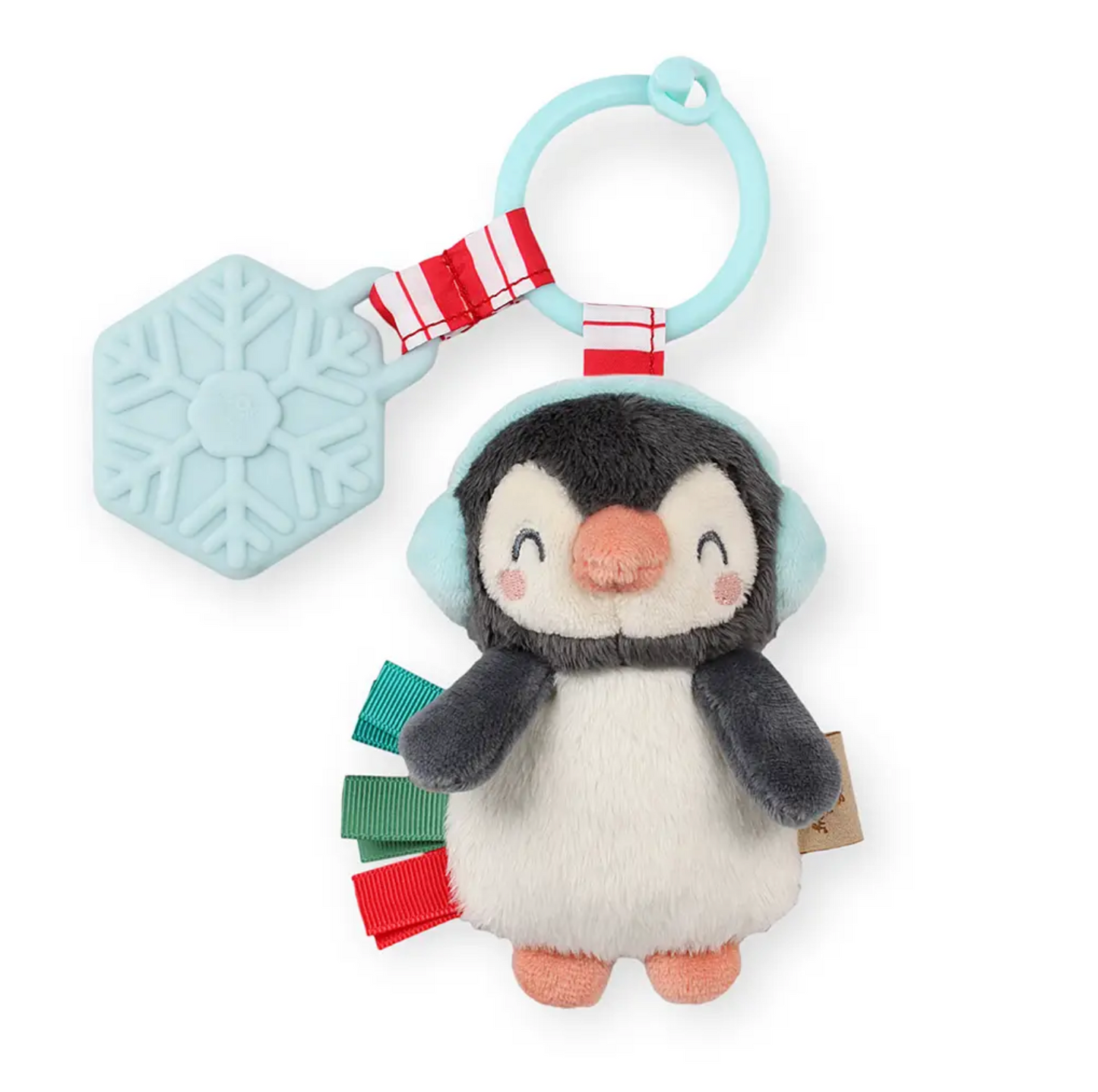 Holiday Penguin Itzy Pal & Plush Teether
