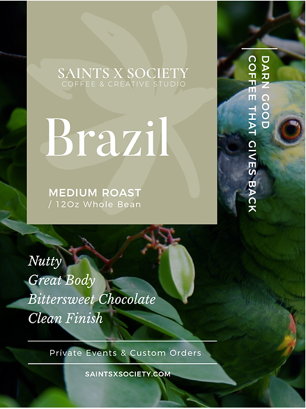 Saints Society Whole Bean Brazil