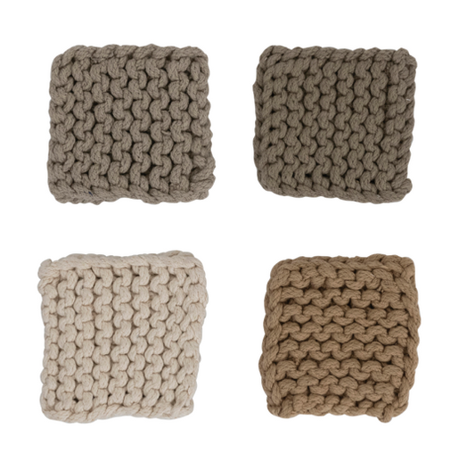 Cotton Crocheted Coasters