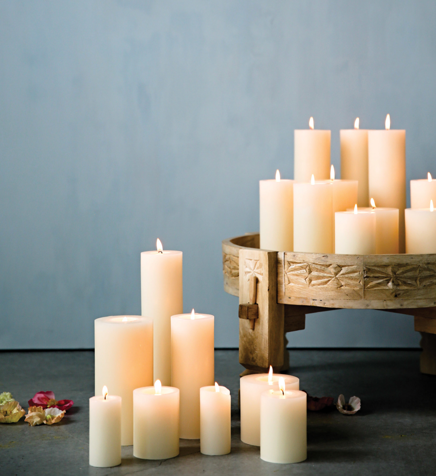 Flaire Unscented Pillar Candle