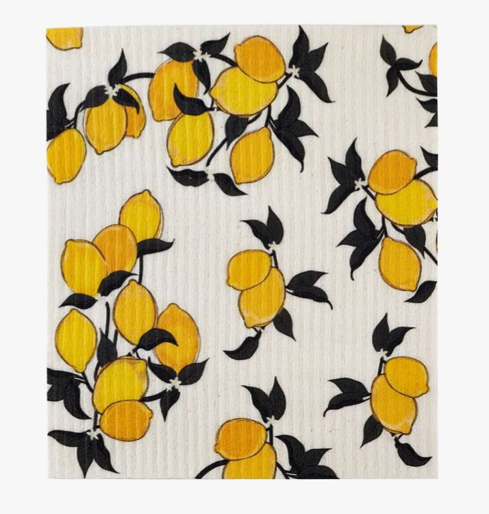 Organic Dishcloth - Lemons