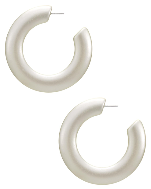 Acrylic Hoops Earring Set