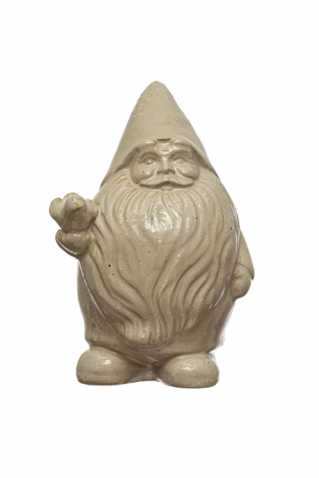 Cream Color Stoneware Gnome